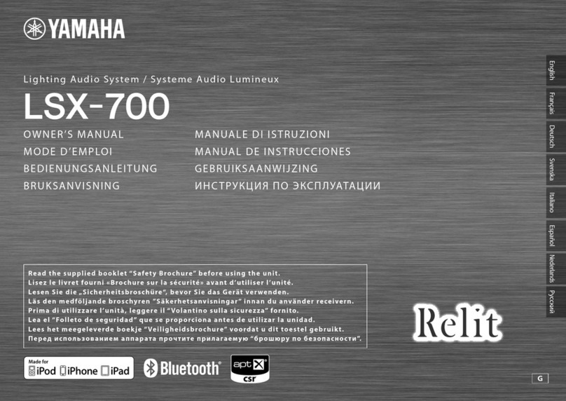Yamaha Relit LSX-700 User manual