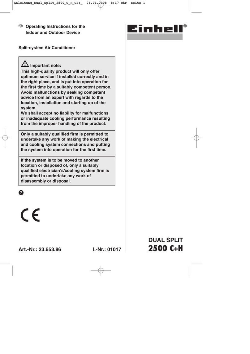 EINHELL DUAL SPLIT 2500 C+H User manual