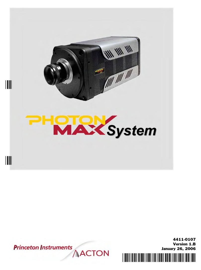 Princeton Instruments PhotonMAX System manual Princeton Instruments PhotonMAX System manual