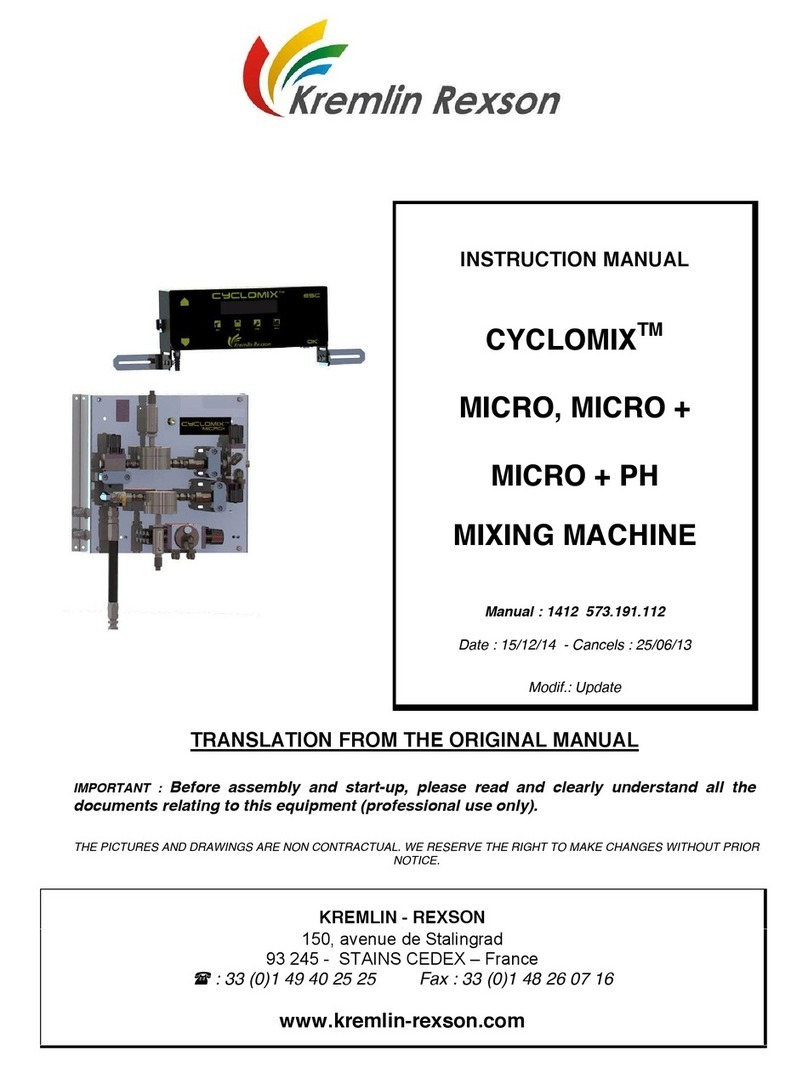 Kremlin-Rexson CYCLOMIX MICRO+ instruction manual