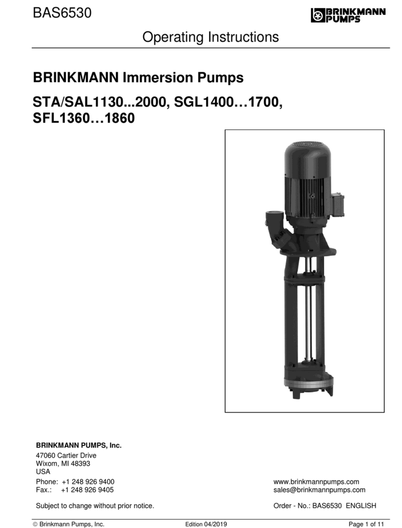 Brinkmann SAL1130 Series operating instructions