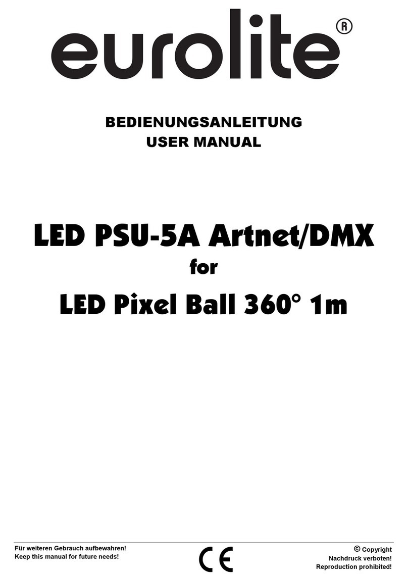 EuroLite LED PSU-5A Artnet/DMX User manual