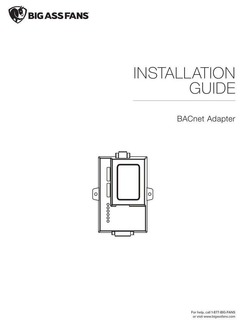 Bigassfans BACnet Adapter installation guide