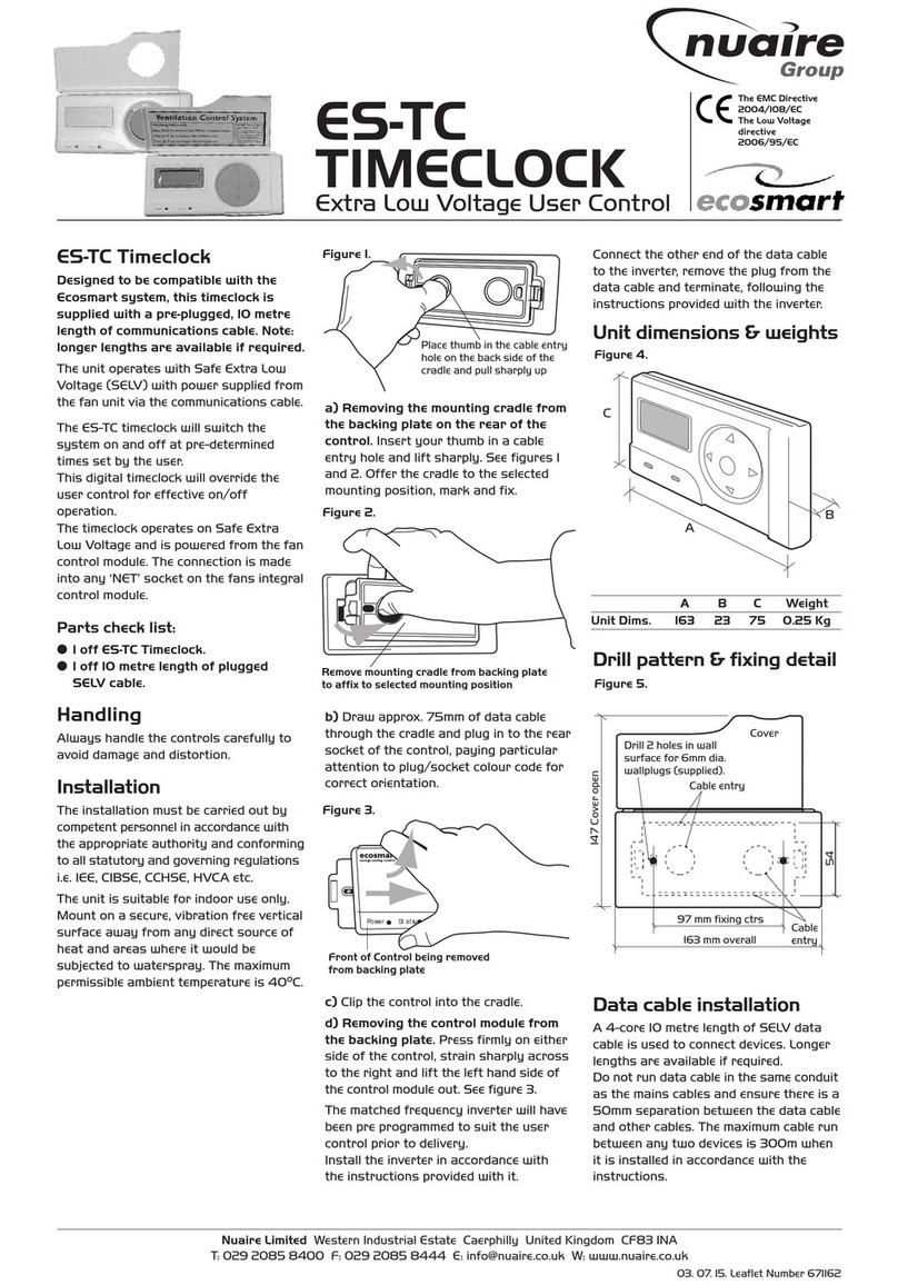 NuAire ecosmart ES-TC User manual