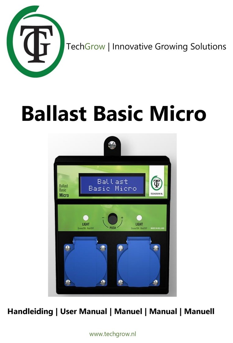 TechGrow Ballast Basic Micro User manual