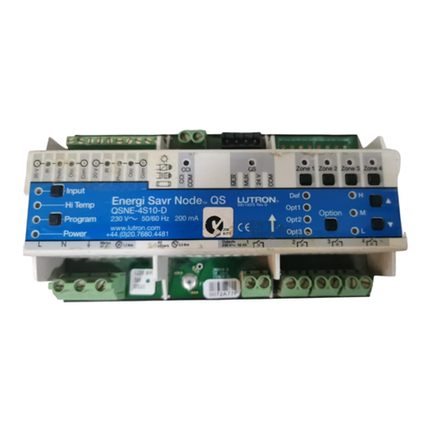Lutron Electronics Energi Savr Node QS QSNE-4S10-D Operating instructions