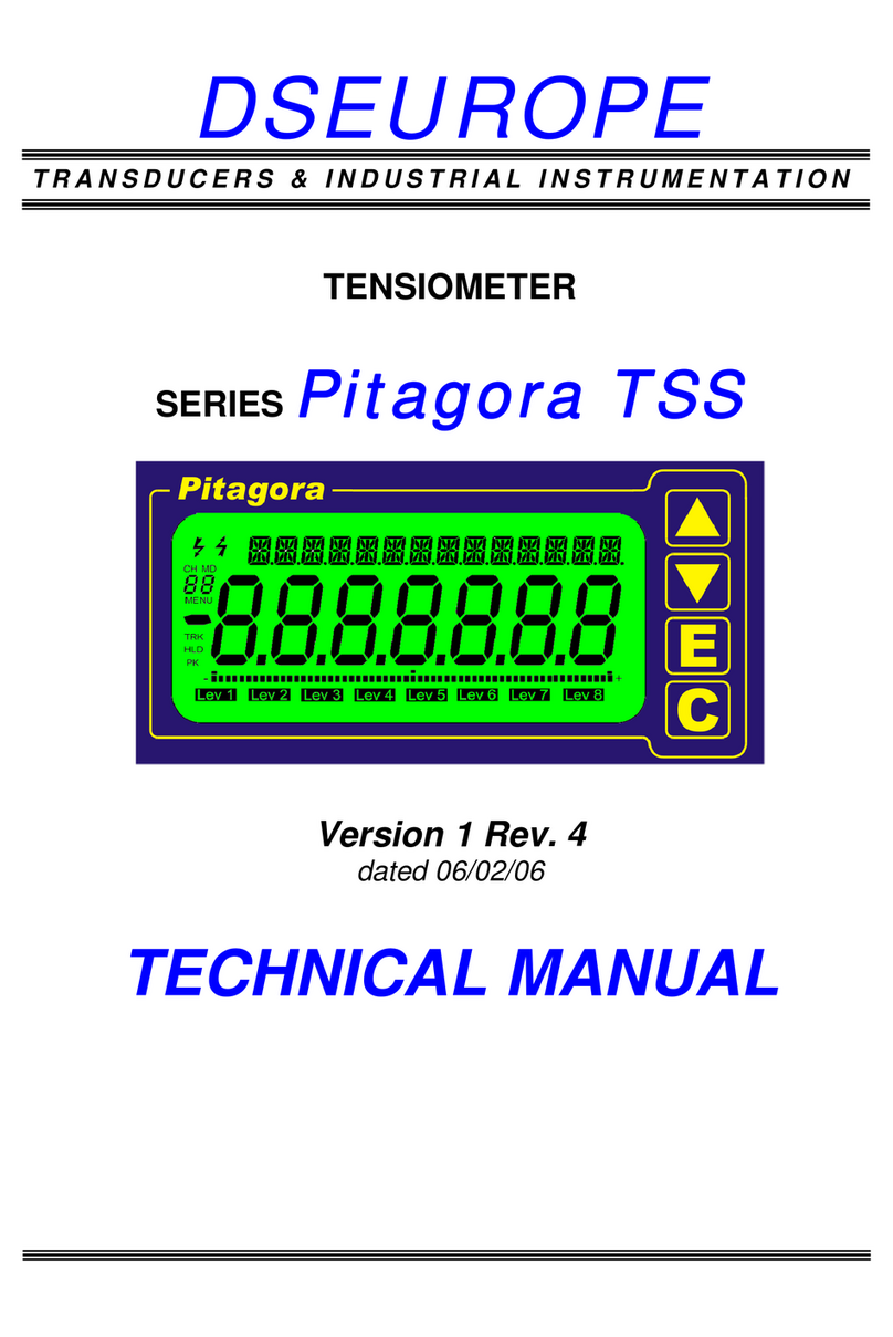 DS Europe Pitagora TSS Series Technical manual