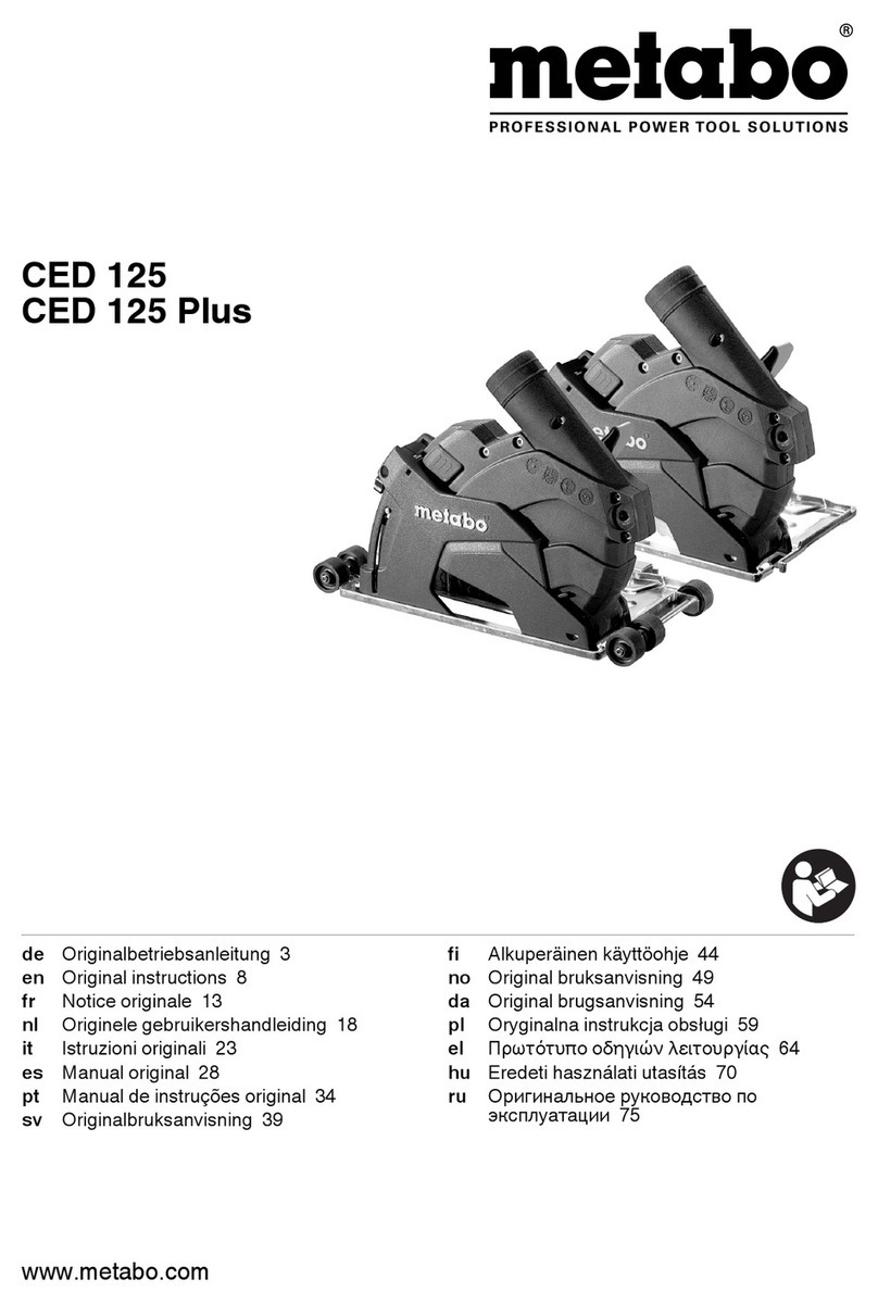 Metabo CED 125 Original instructions