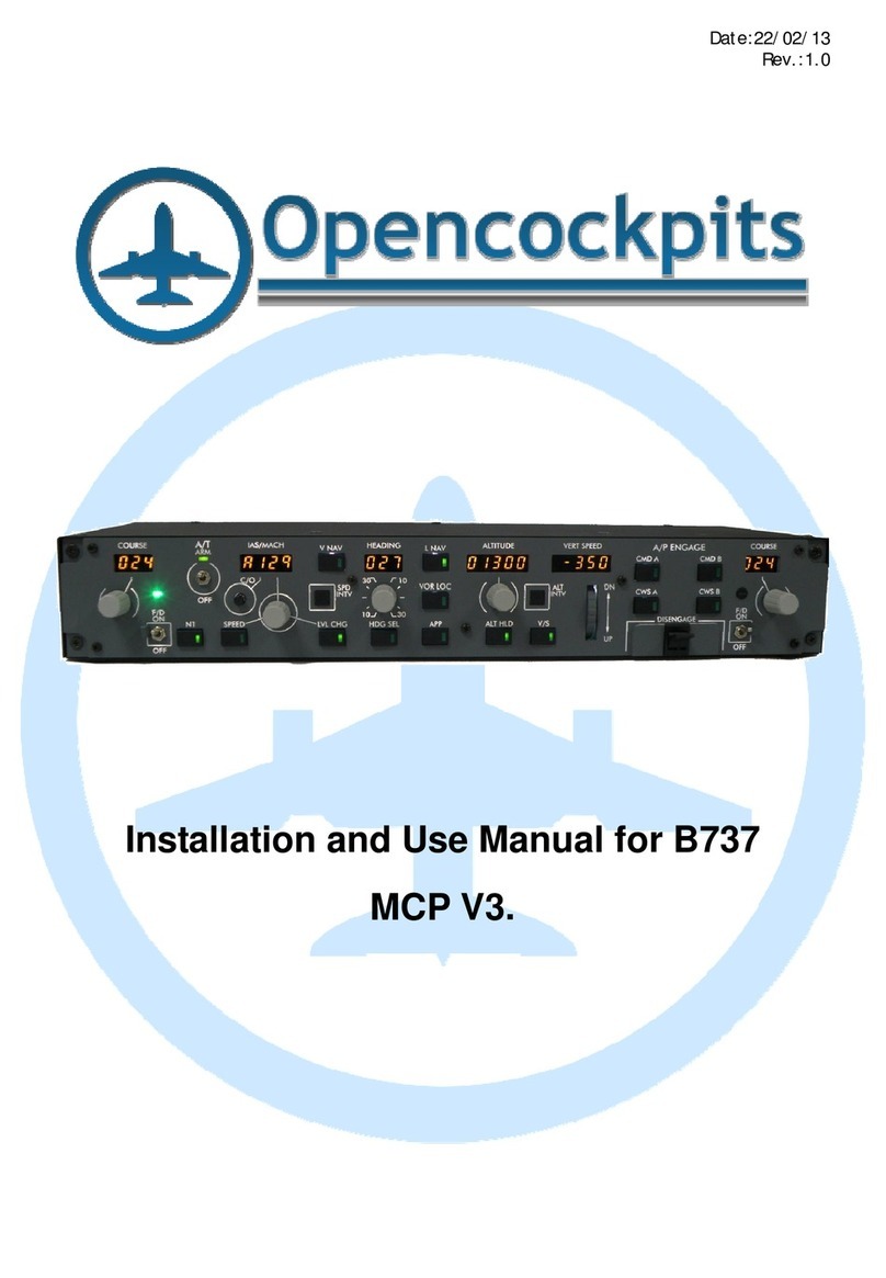 Opencockpits B737 MCP V3 Installation and use manual