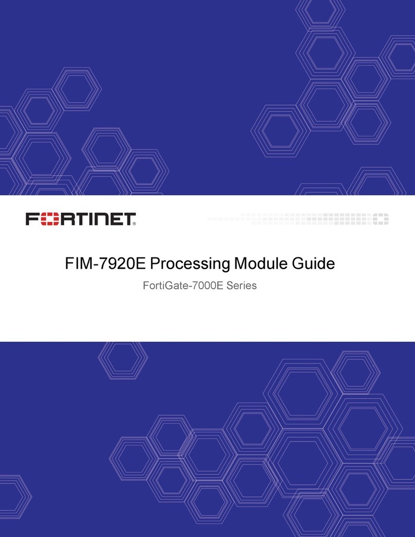 Fortinet FIM-7920E User manual