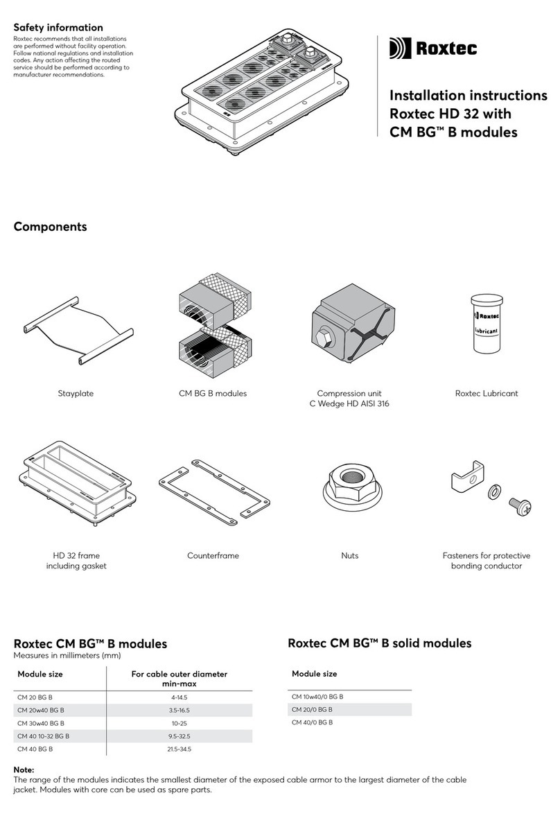Roxtec CM BG B Series installation instructions