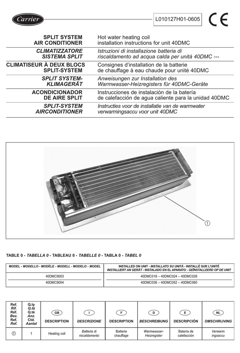Carrier 40DMC9003 User manual Carrier 40DMC9003 User manual