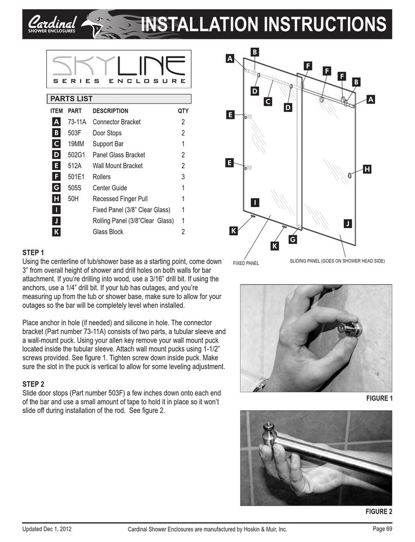 Hoskin & Muir Cardinal Skyline Series installation instructions Hoskin & Muir Cardinal Skyline Series installation instructions