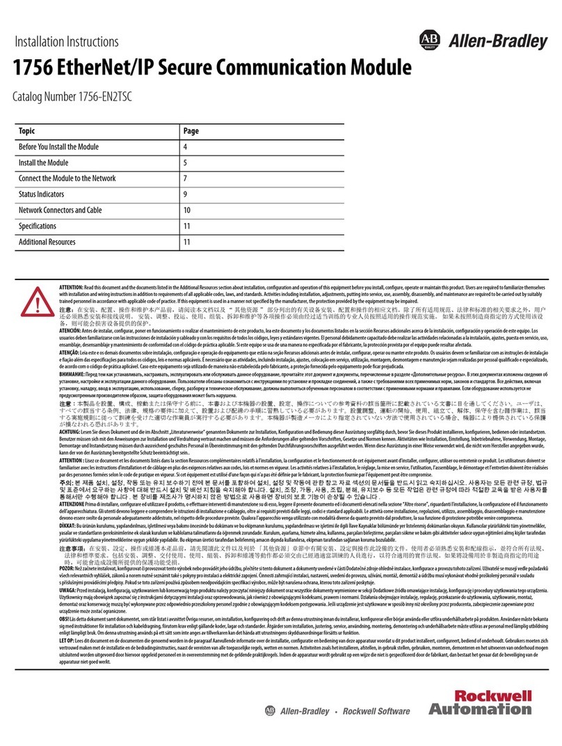 Rockwell Automation Allen-Bradley  1756-EN2TSC User manual