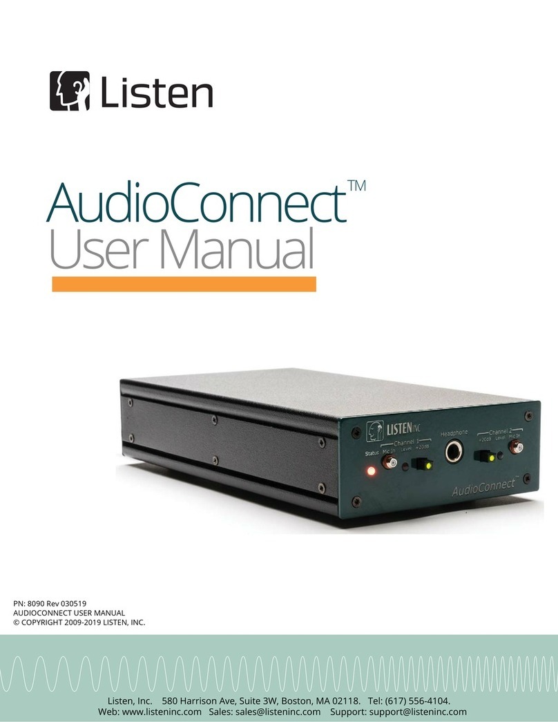 Listen AudioConnect Series user manual