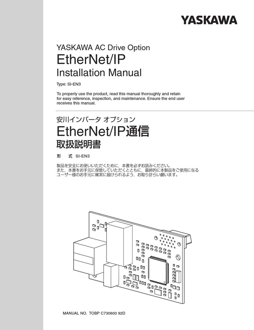 YASKAWA SI-EN3 User manual