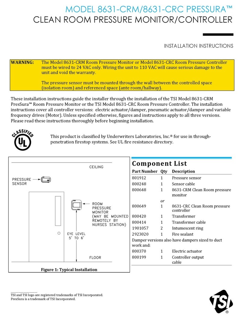 TSI Instruments PRESSURA 8631-CRM User manual