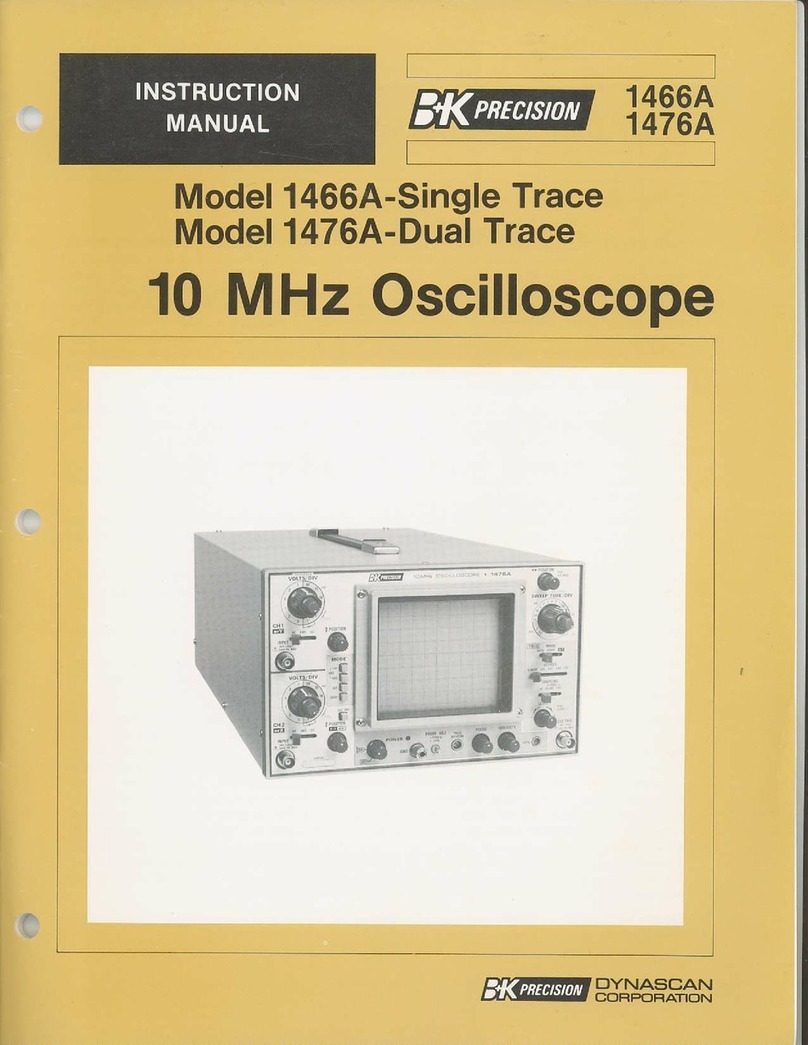 Dynascan Corporation B+K Precision 1466A instruction manual