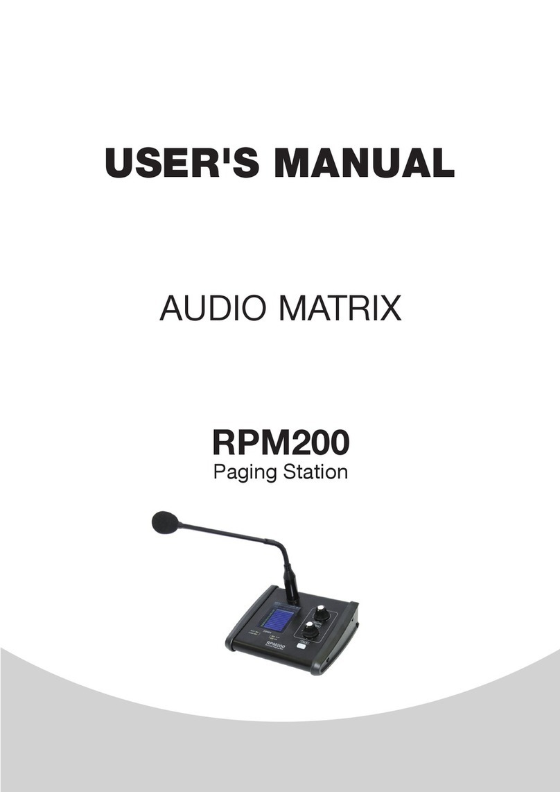 SEIKAKU TECHNICAL GROUP AUDIO MATRIX RPM200 user manual SEIKAKU TECHNICAL GROUP AUDIO MATRIX RPM200 user manual
