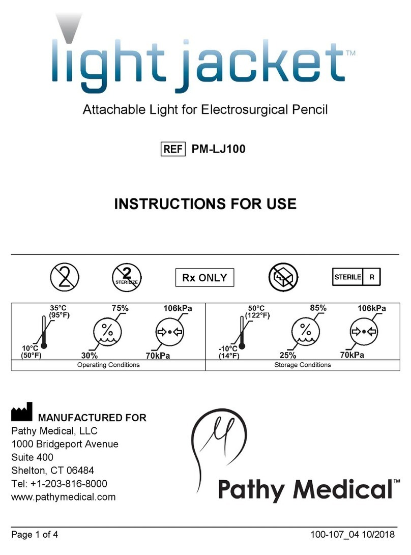 Pathy Medical Light Jacket PM-LJ100 Instructions for use
