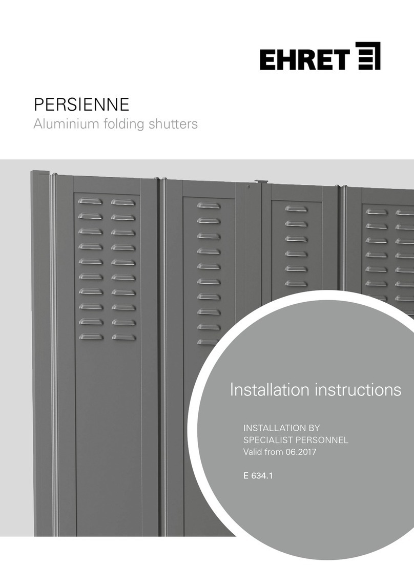 EHRET PERSIENNE User manual