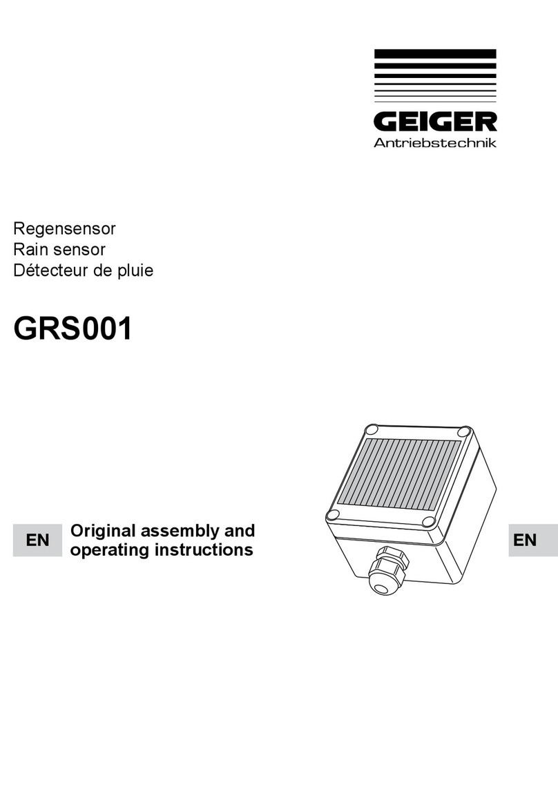 GEIGER GRS001 User manual