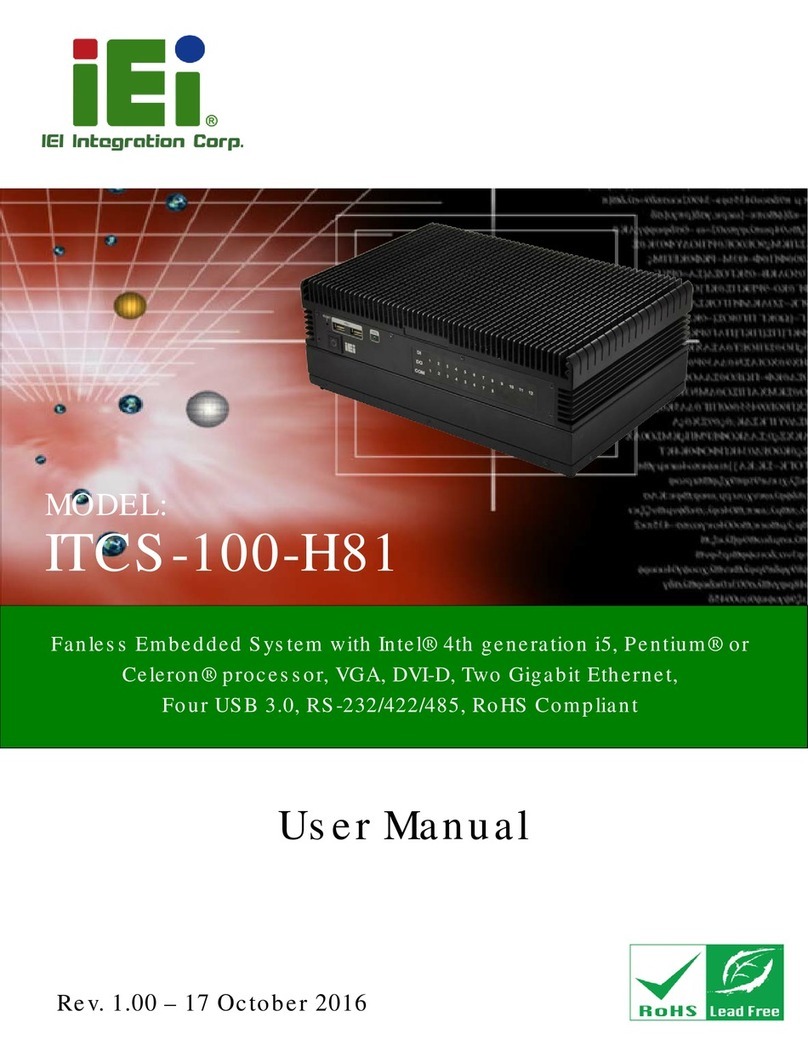 IEI Technology ITCS-100-H81 Us er manual