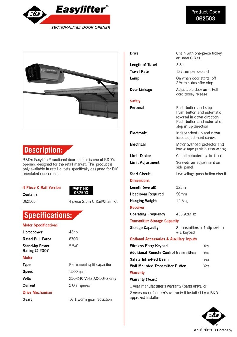 B&D Easylifter User manual