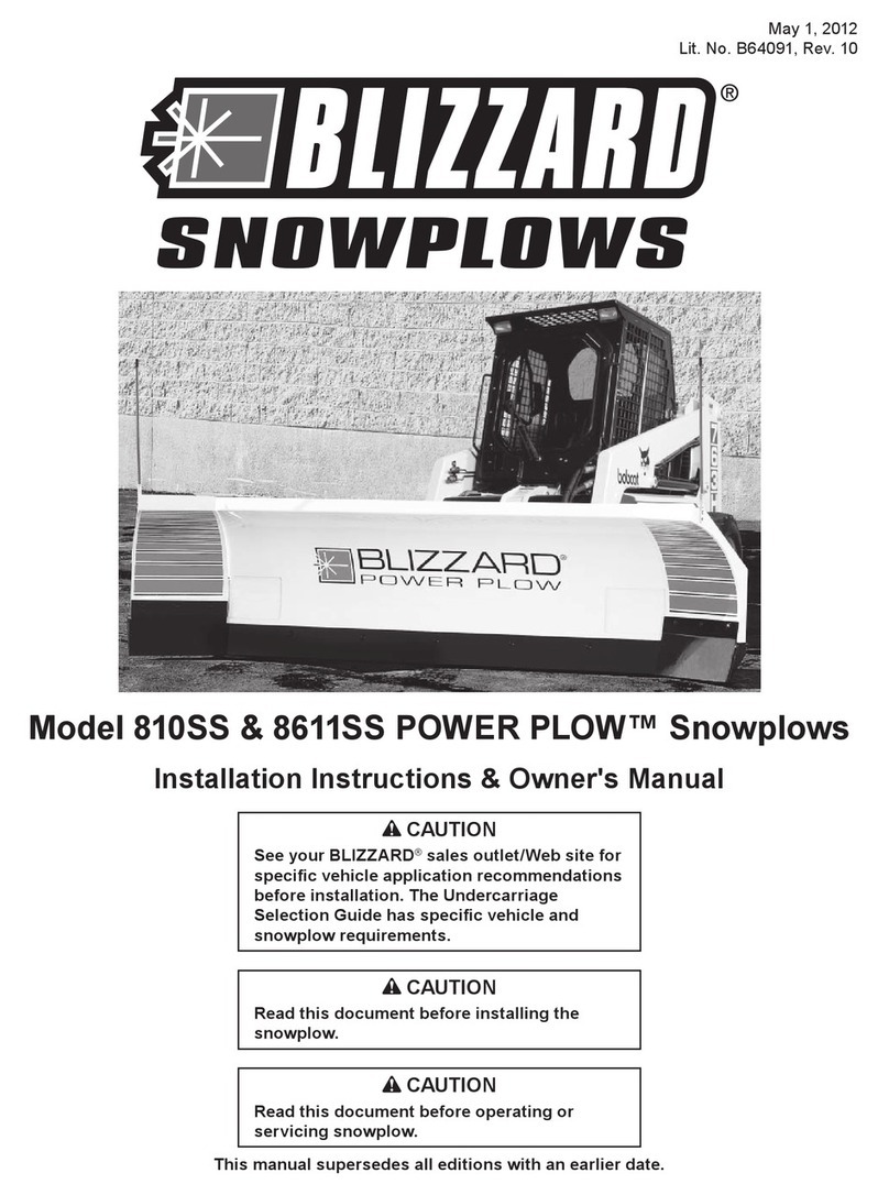 Blizzard POWER PLOW 810SS Service manual