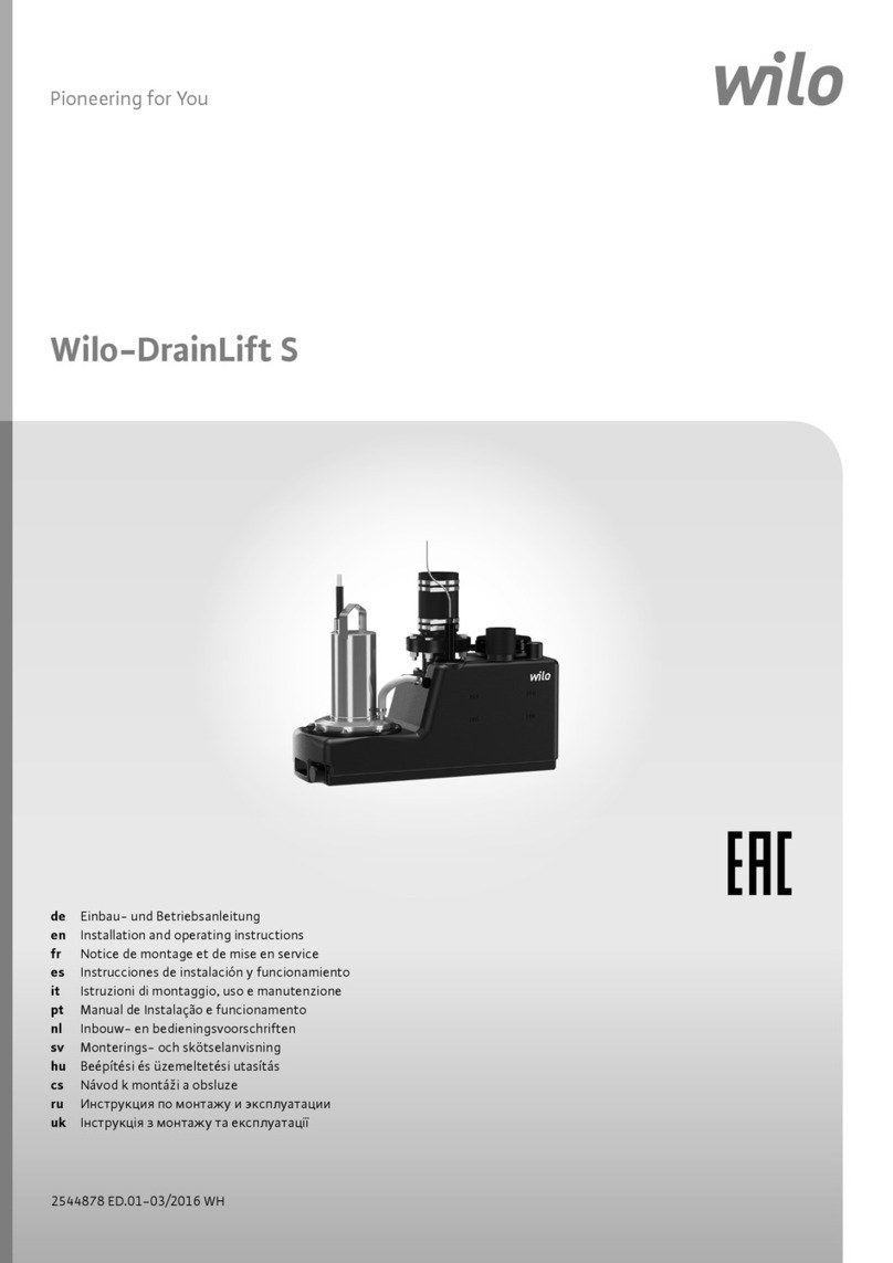 Wilo DrainLift S User manual