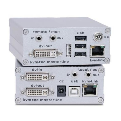 KVM-TEC Masterline MVX1 manual
