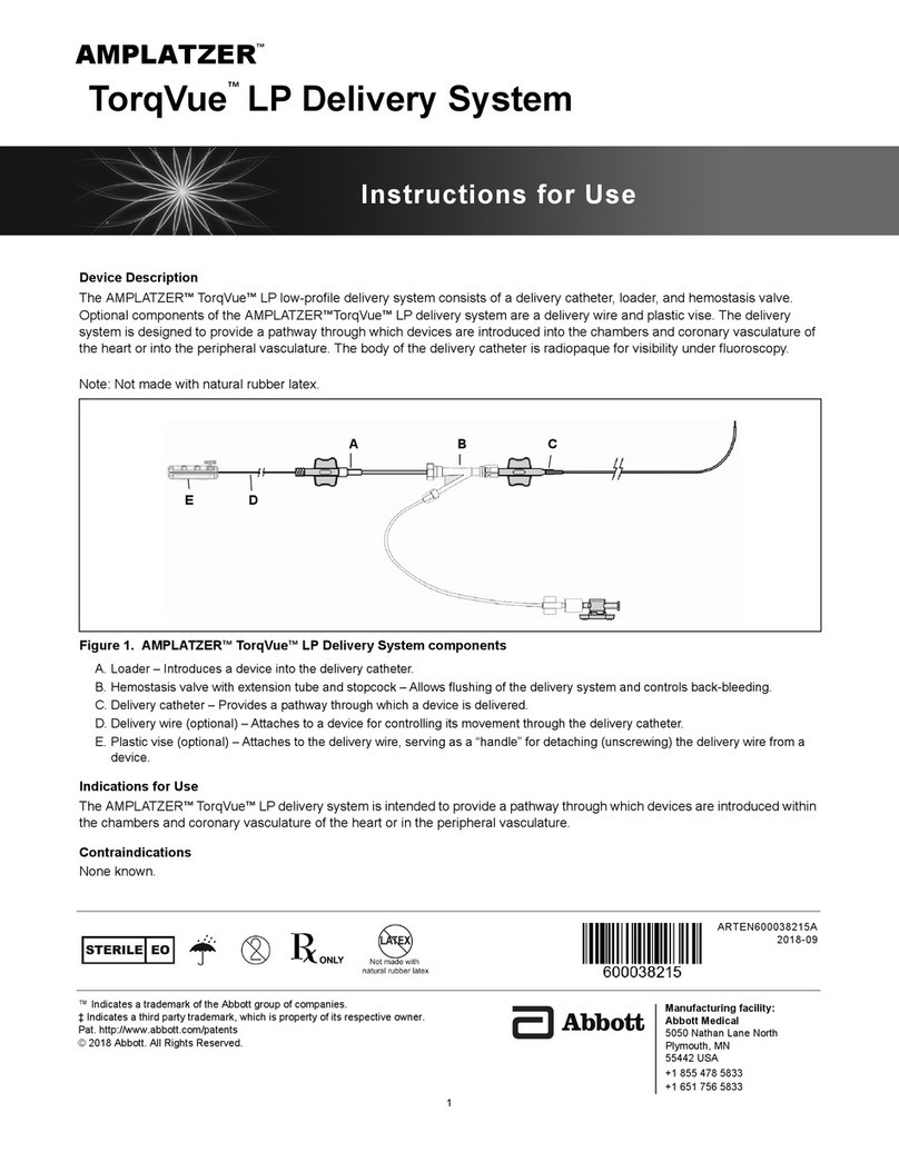 Abbott AMPLATZER TorqVue LP User manual Abbott AMPLATZER TorqVue LP User manual