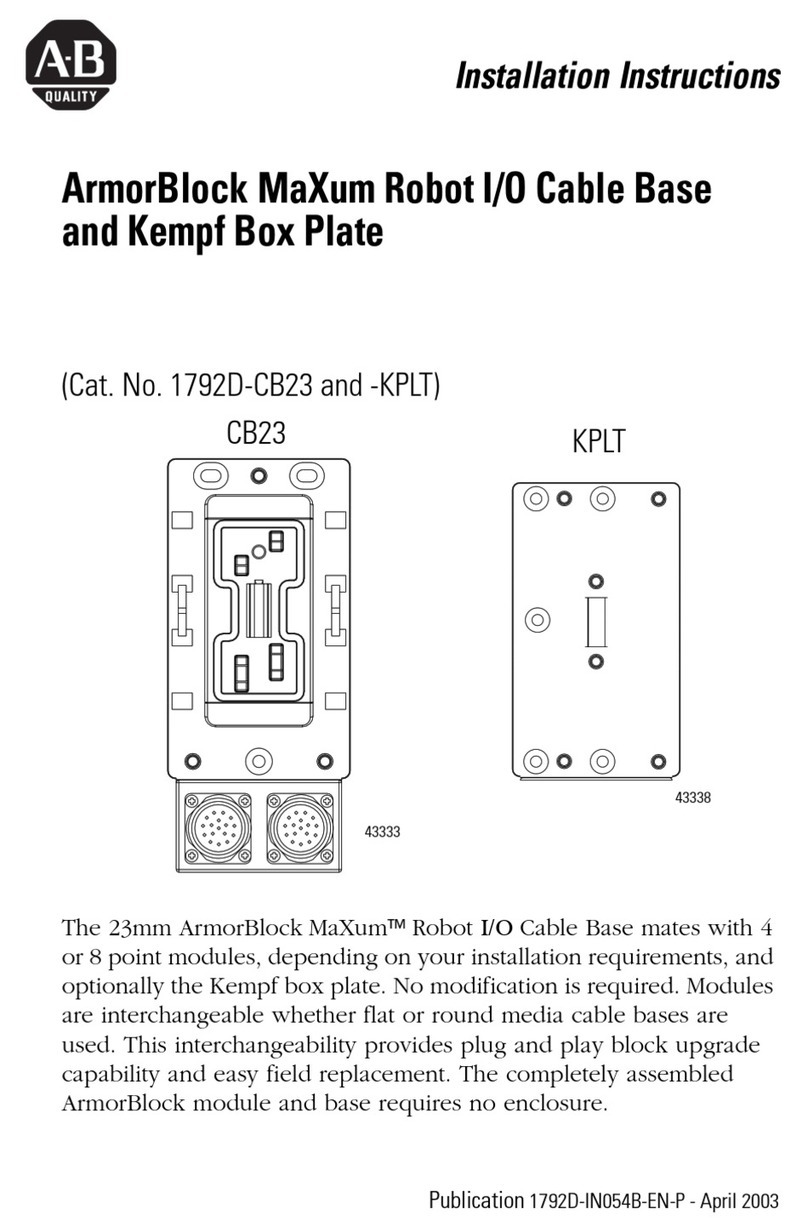 Rockwell Automation ArmorBlock MaXum 1792D-CB23 User manual Rockwell Automation ArmorBlock MaXum 1792D-CB23 User manual