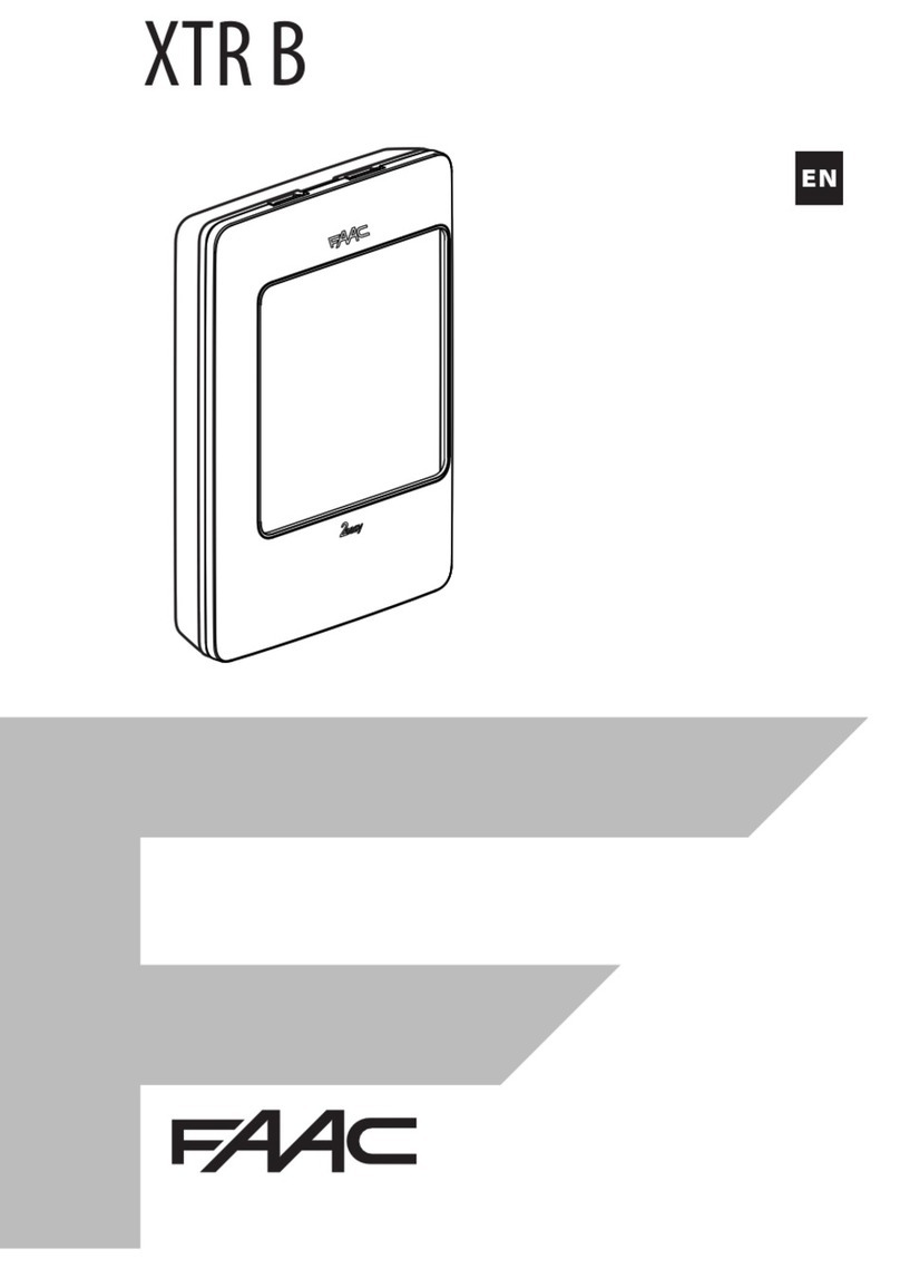 FAAC XTR B INOX Original instructions
