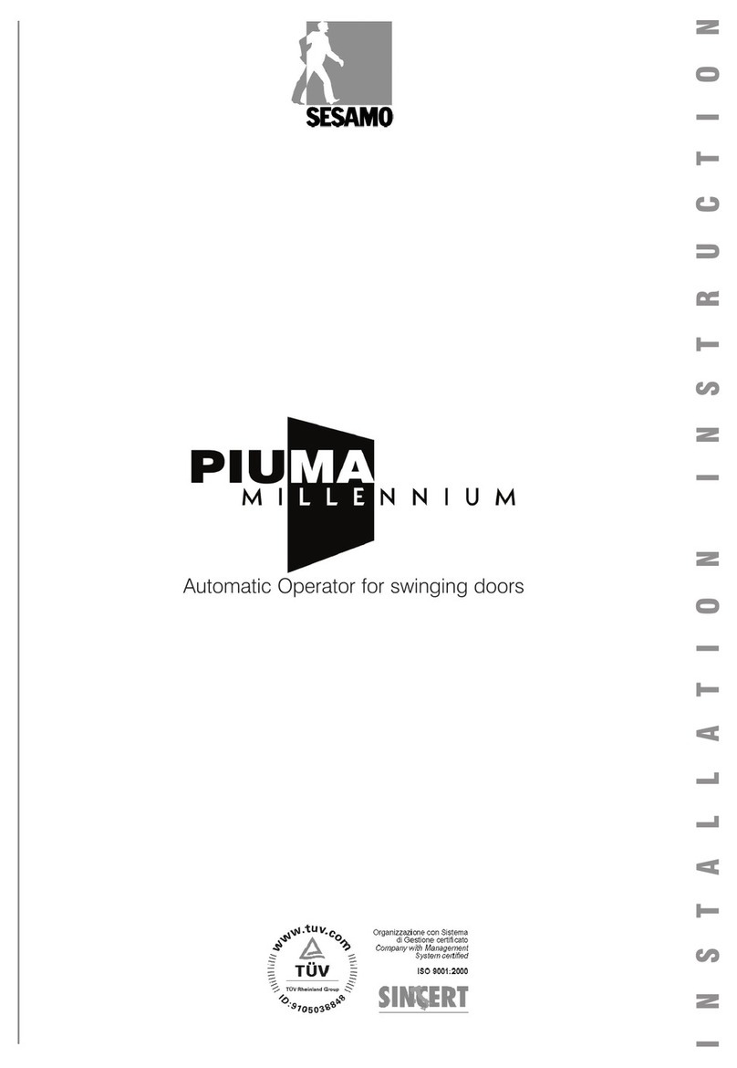 Sesamo Puma Millenium Installation instruction