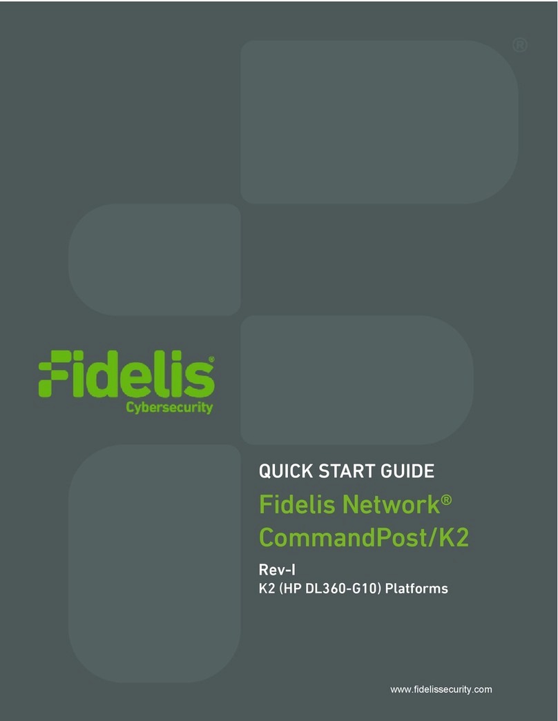 Fidelis Fidelis Network CommandPost/K2 quick start guide Fidelis Fidelis Network CommandPost/K2 quick start guide