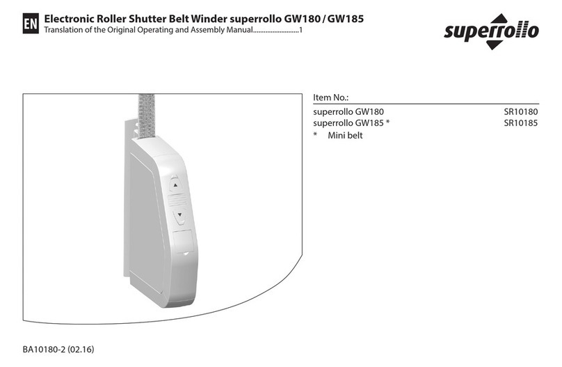 Superrollo GW180 Operating and assembly manual
