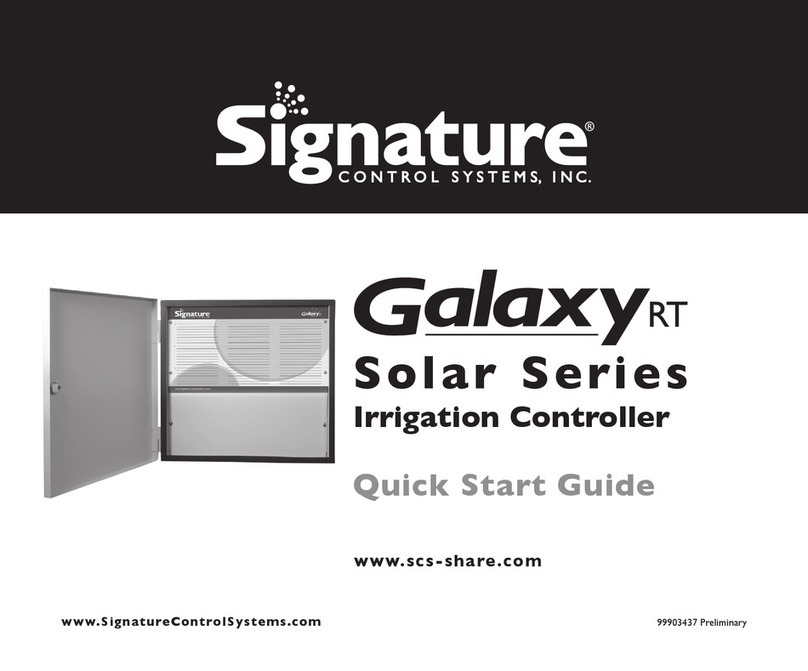 Signature Control Systems Galaxy-RT Solar Series quick start guide