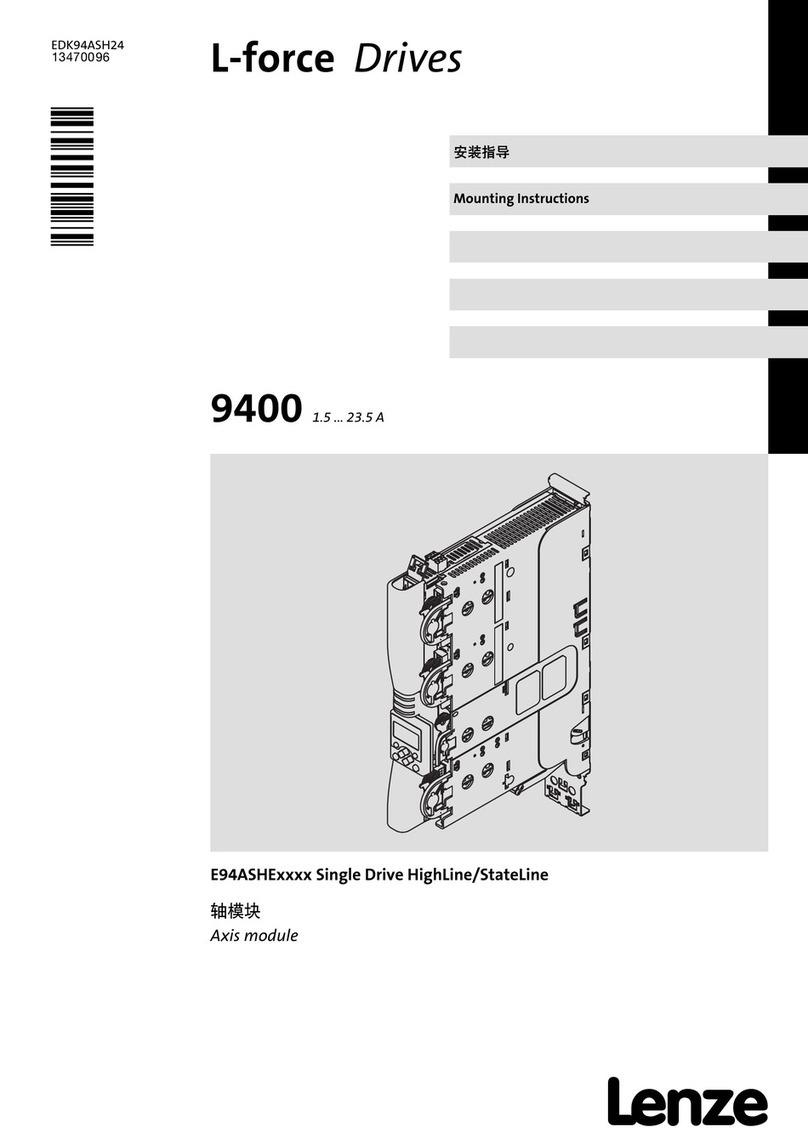 Lenze L-force 9400 Mounting instructions