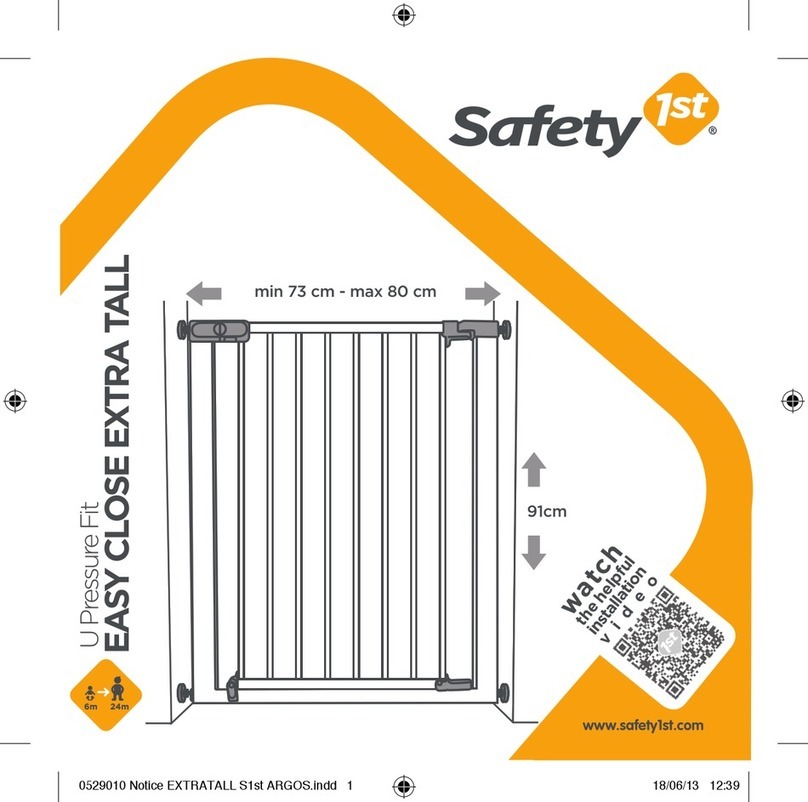 Safety 1st EASY CLOSE EXTRA TALL Instructions for use