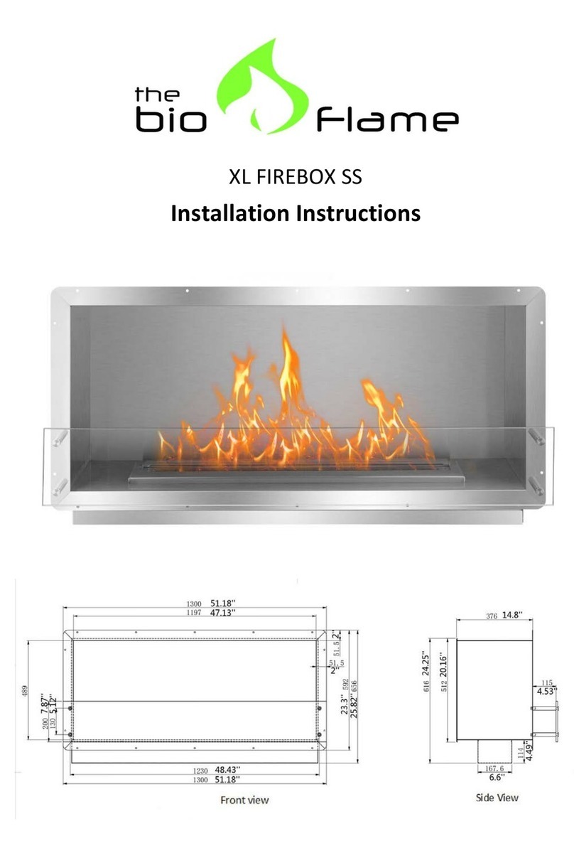 Bio	Flame XL FIREBOX SS installation instructions