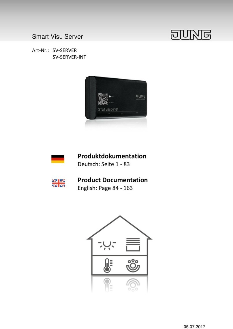 Jung Smart Visu Server Series Operator's manual Jung Smart Visu Server Series Operator's manual