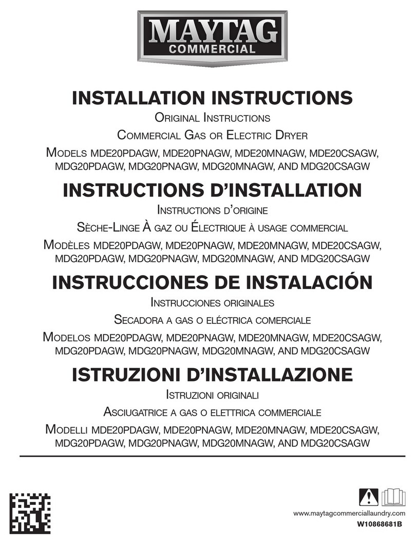 Maytag MDE20PDAGW User manual