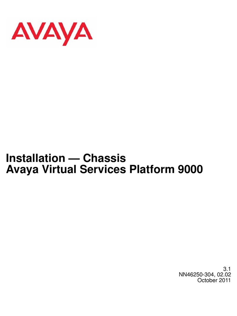 Avaya Virtual Services Platform 9000 Series Installation