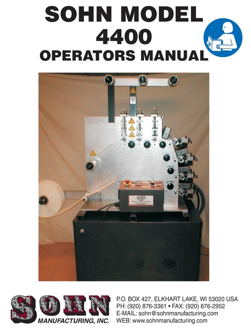 Sohn 4400 Operator's manual