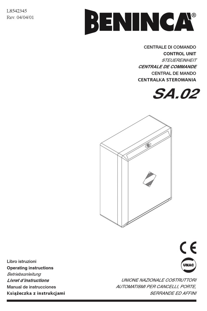 Beninca SA.02 User manual