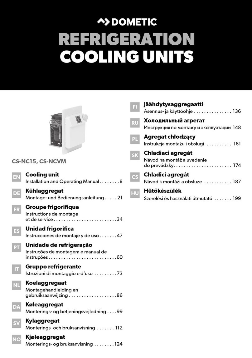 Dometic Waeco ColdMachine CS-NC15 User manual