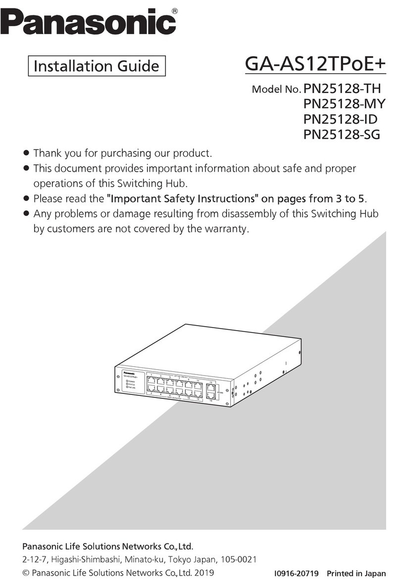 Panasonic GA-AS12TPoE+ Series installation guide