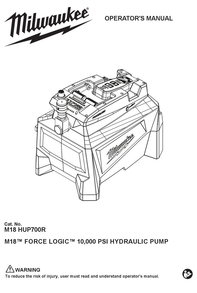 Milwaukee FORCE LOGIC M18 HUP700R User manual