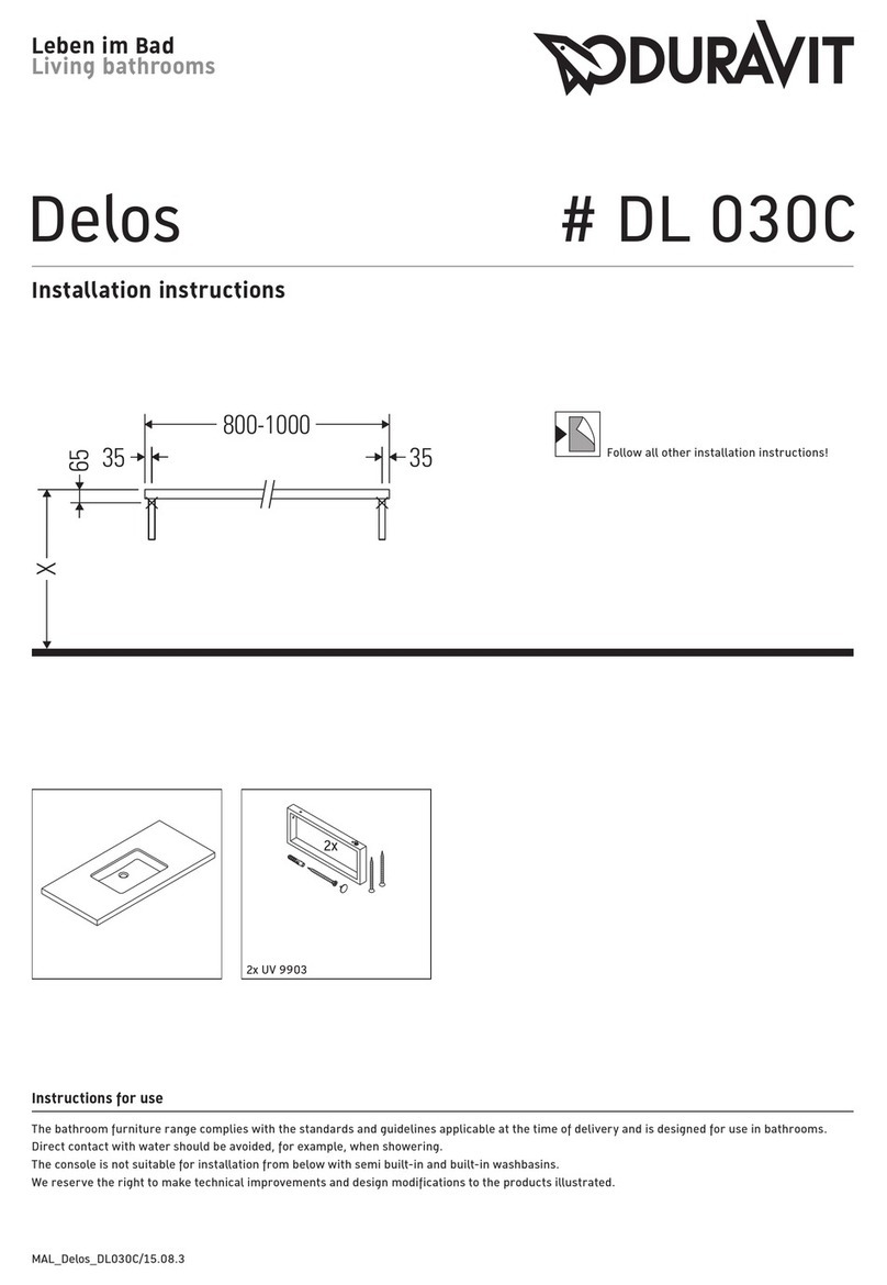 DURAVIT Delos DL 030C User manual